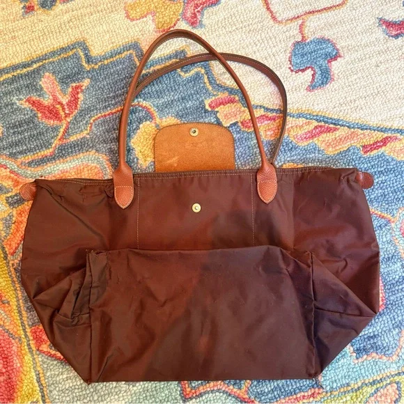 Longchamp Le Pliage Brown Tote Bag - Picture 3 of 6